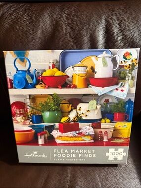 Hallmark Flea Market Foodie Finds.  1000 pieces jigsaw puzzle.